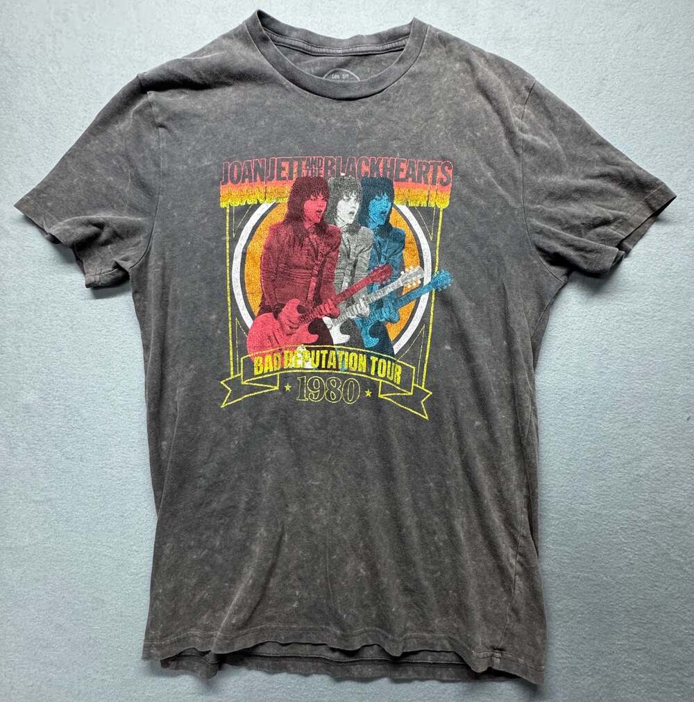 Lee Joan Jett and The Blackhearts Bad Reputation Tour 1980 Graphic T-Shirt